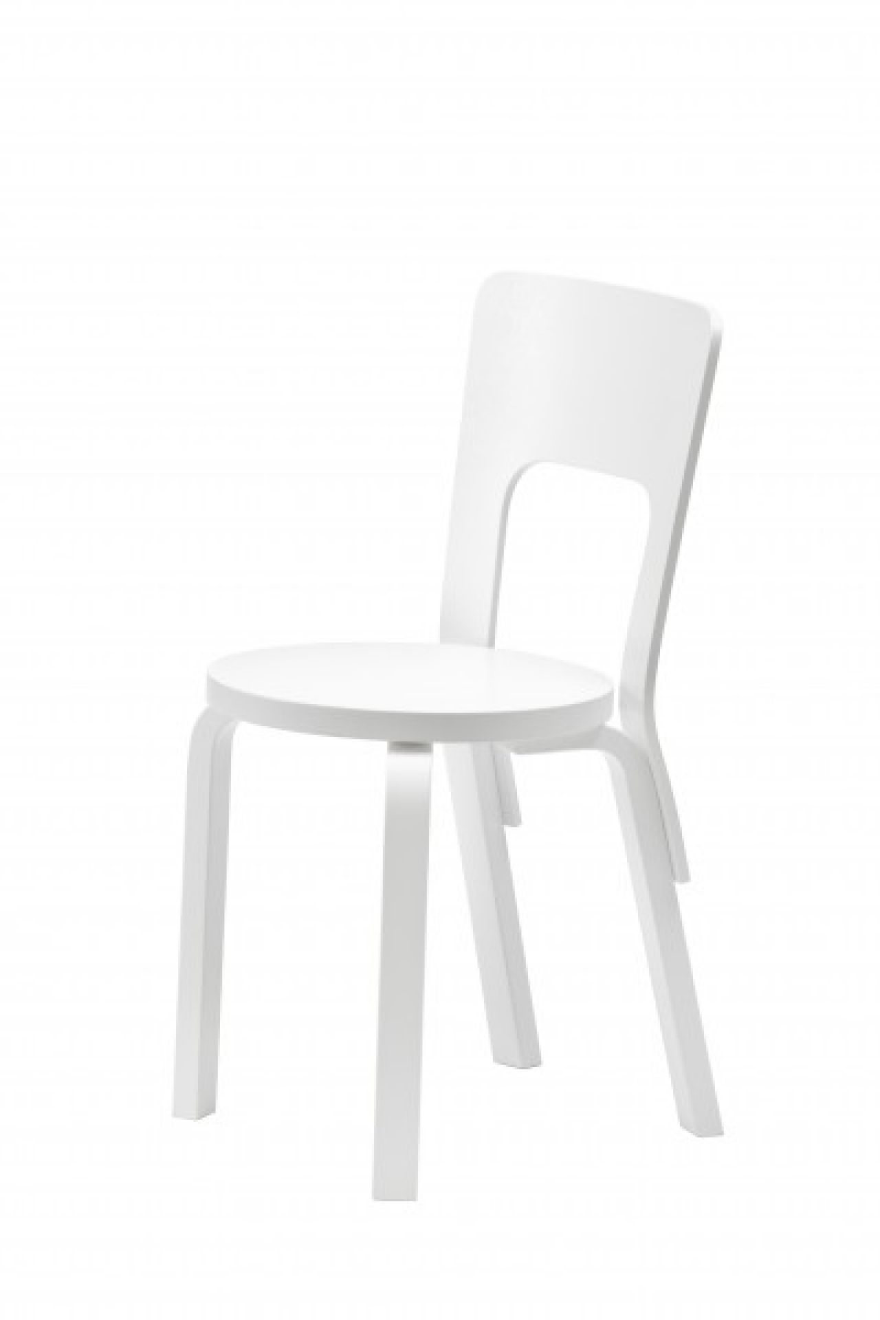 Artek Aalto chair 66, white laminate | Finnish Design Shop
